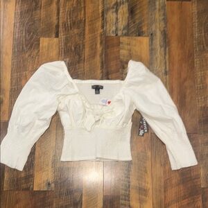 Elegant White Women's crop Top